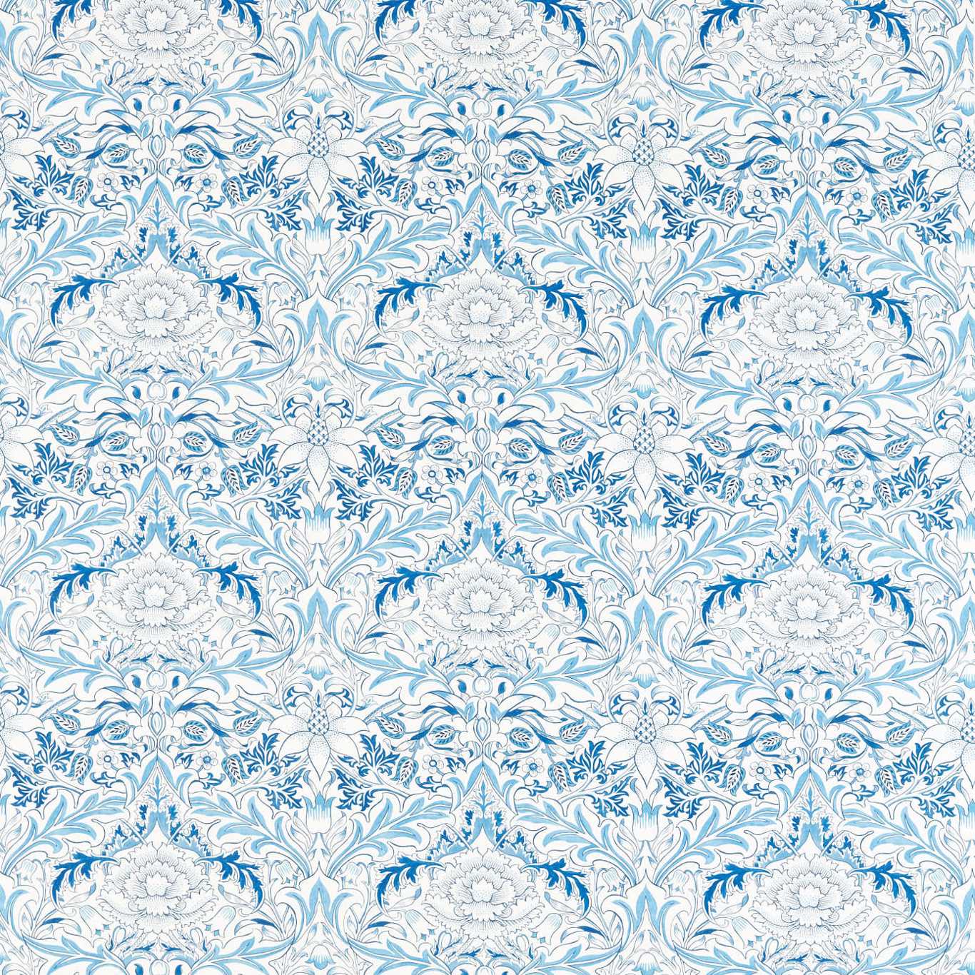 Simply Severn Woad Fabric by MOR