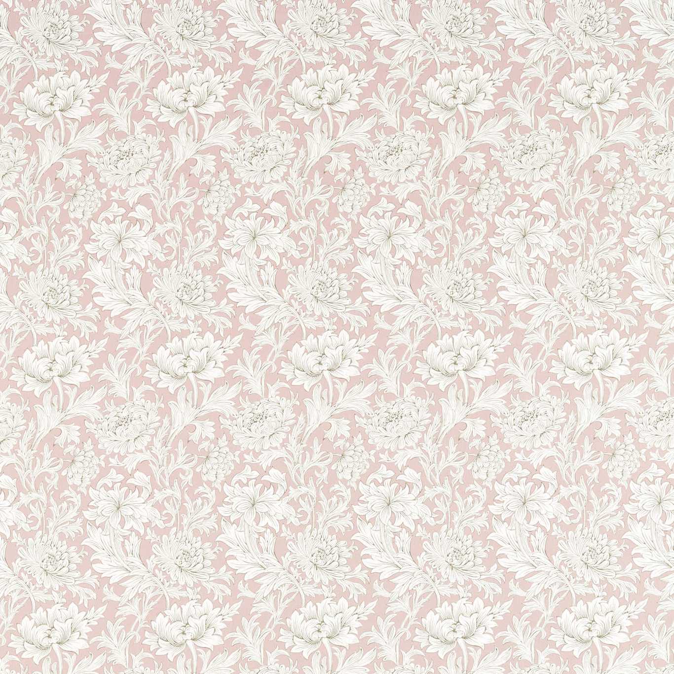 Chrysanthemum Toile Cochineal Pink Fabric by MOR