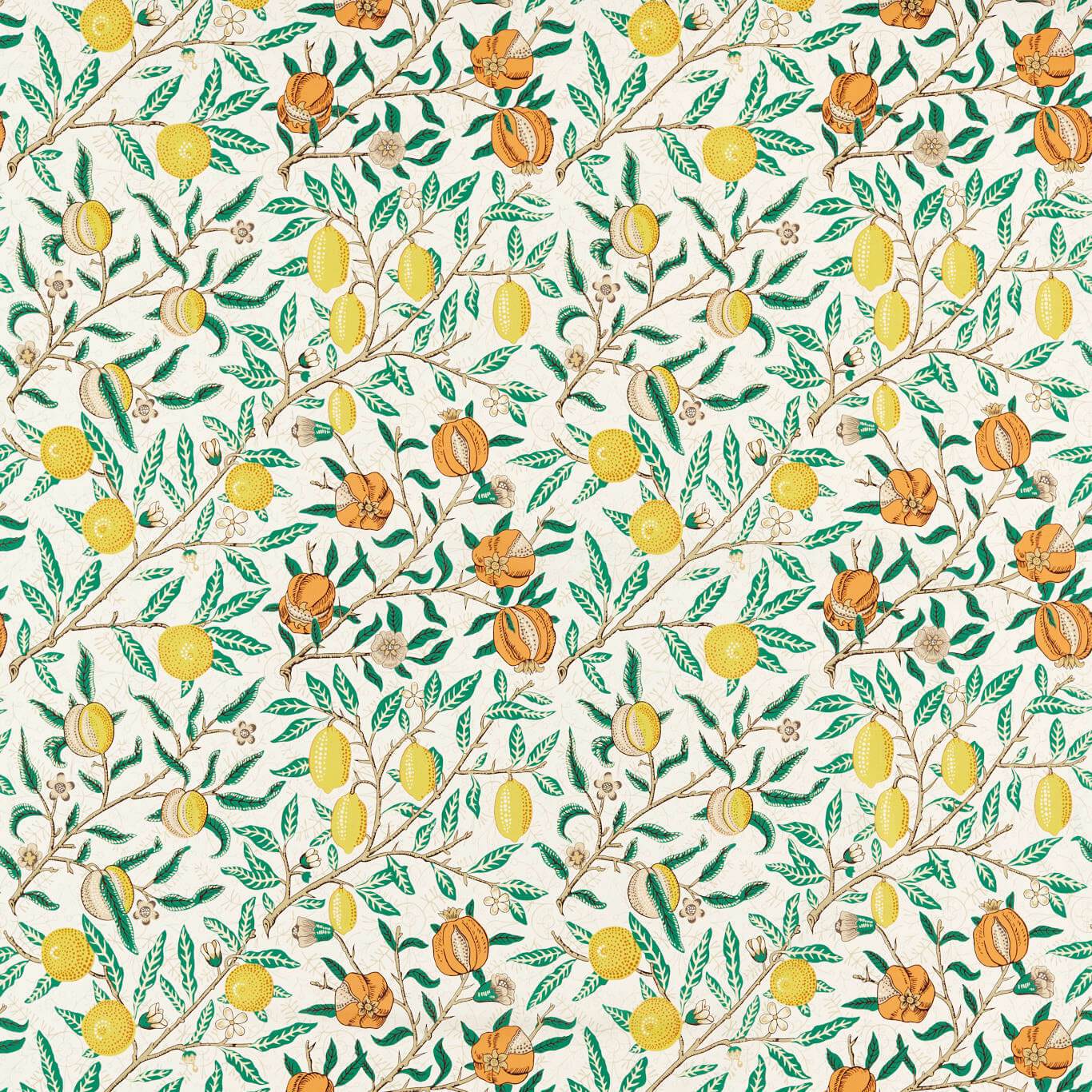 Fruit Sap Green/Tangerine Fabric by MOR