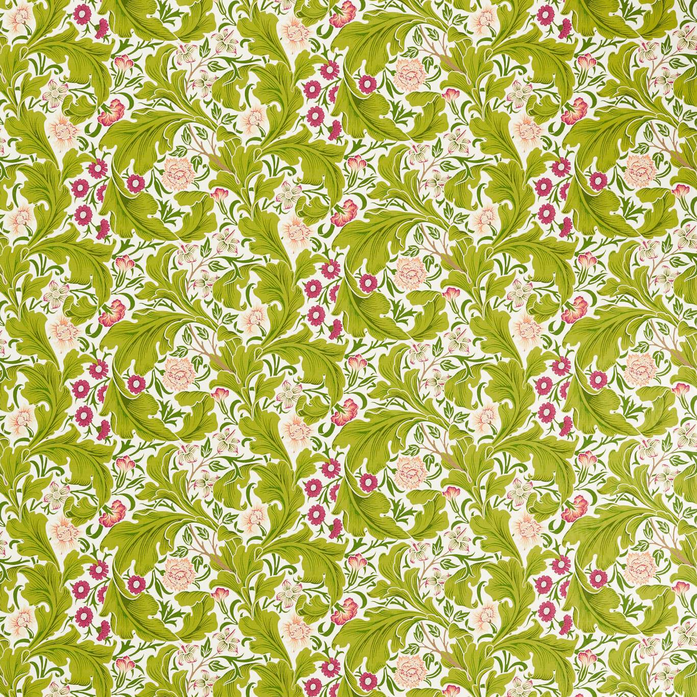 Leicester Sour Green/Plum Fabric by MOR