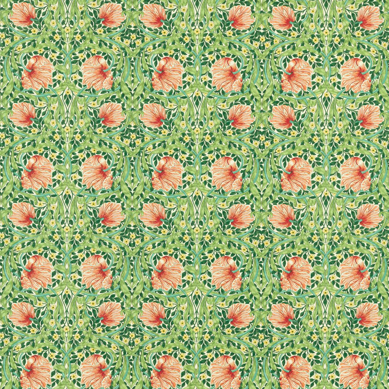 Pimpernel Shamrock/Watermelon Fabric by MOR