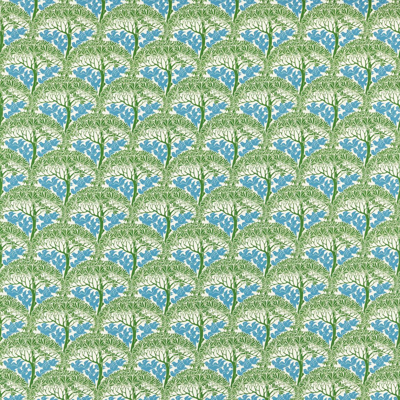 The Savaric Garden Green Fabric by MOR