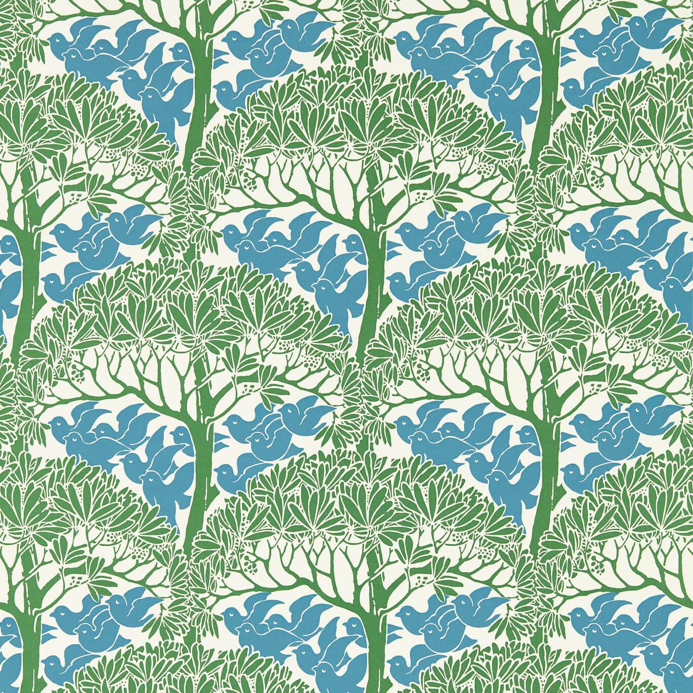 The Savaric Garden Green Wallpaper by MOR