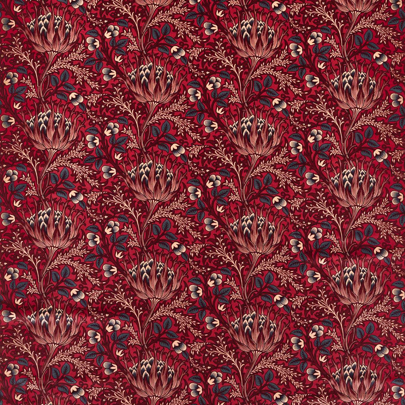 Artichoke Velvet Barbed Berry Fabric by MOR