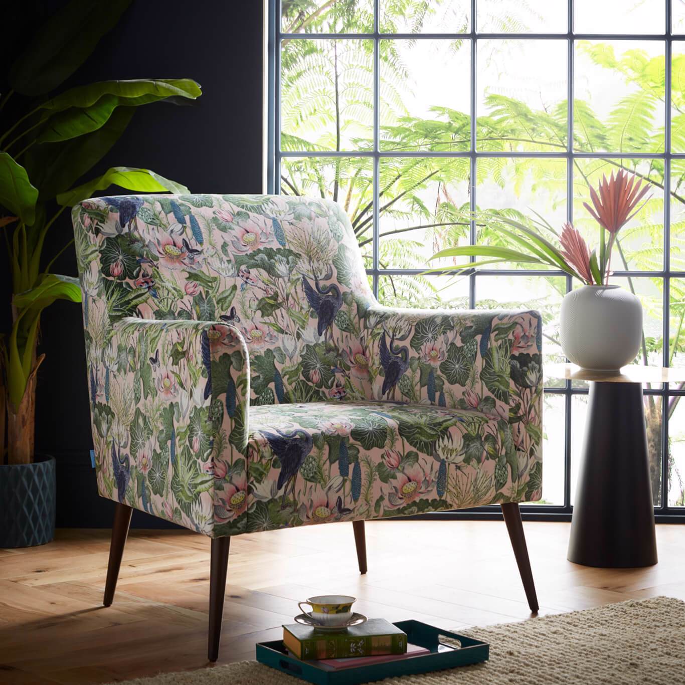 Waterlily Large Armchair Blush Furniture by CNC