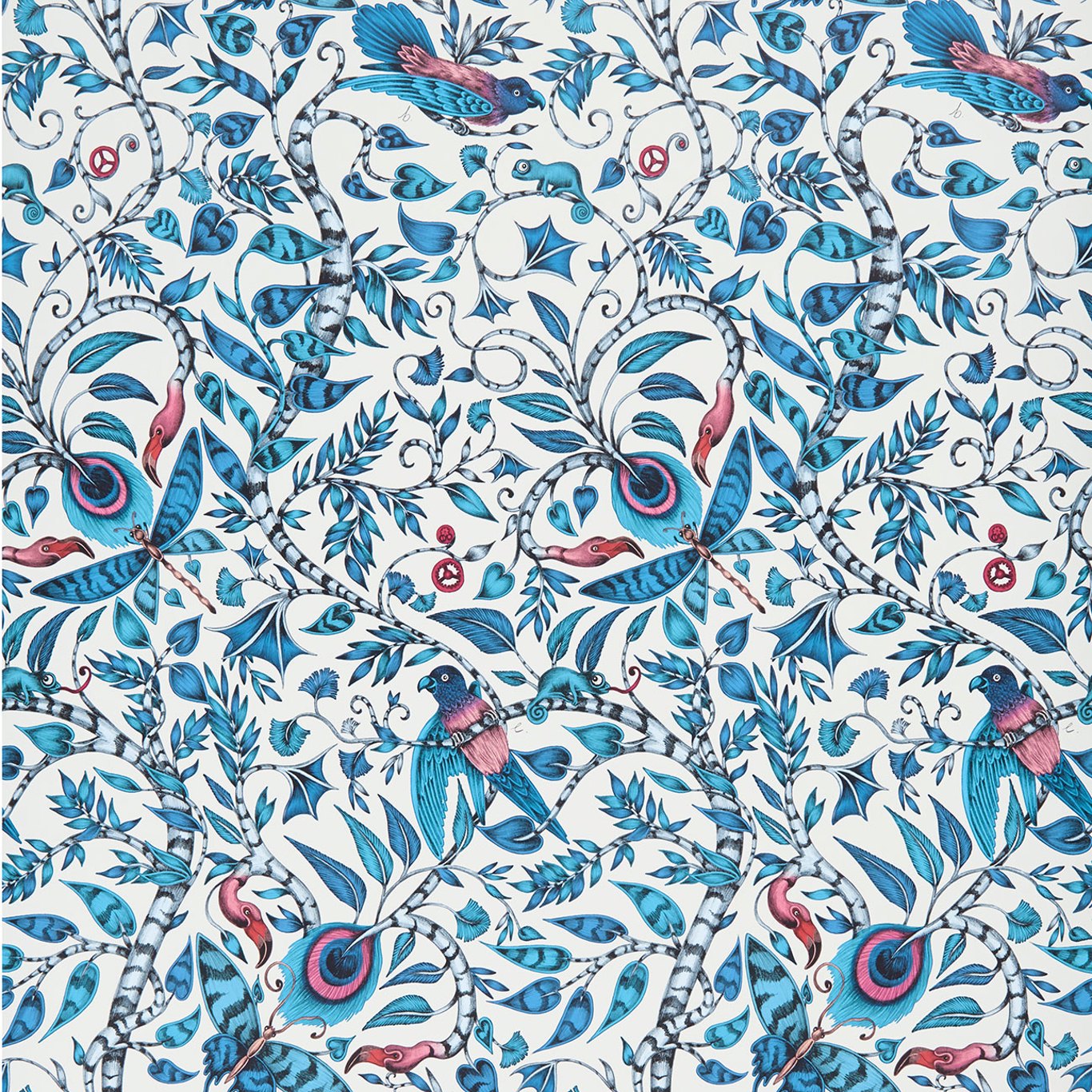 Rousseau Blue Wallpaper by CNC