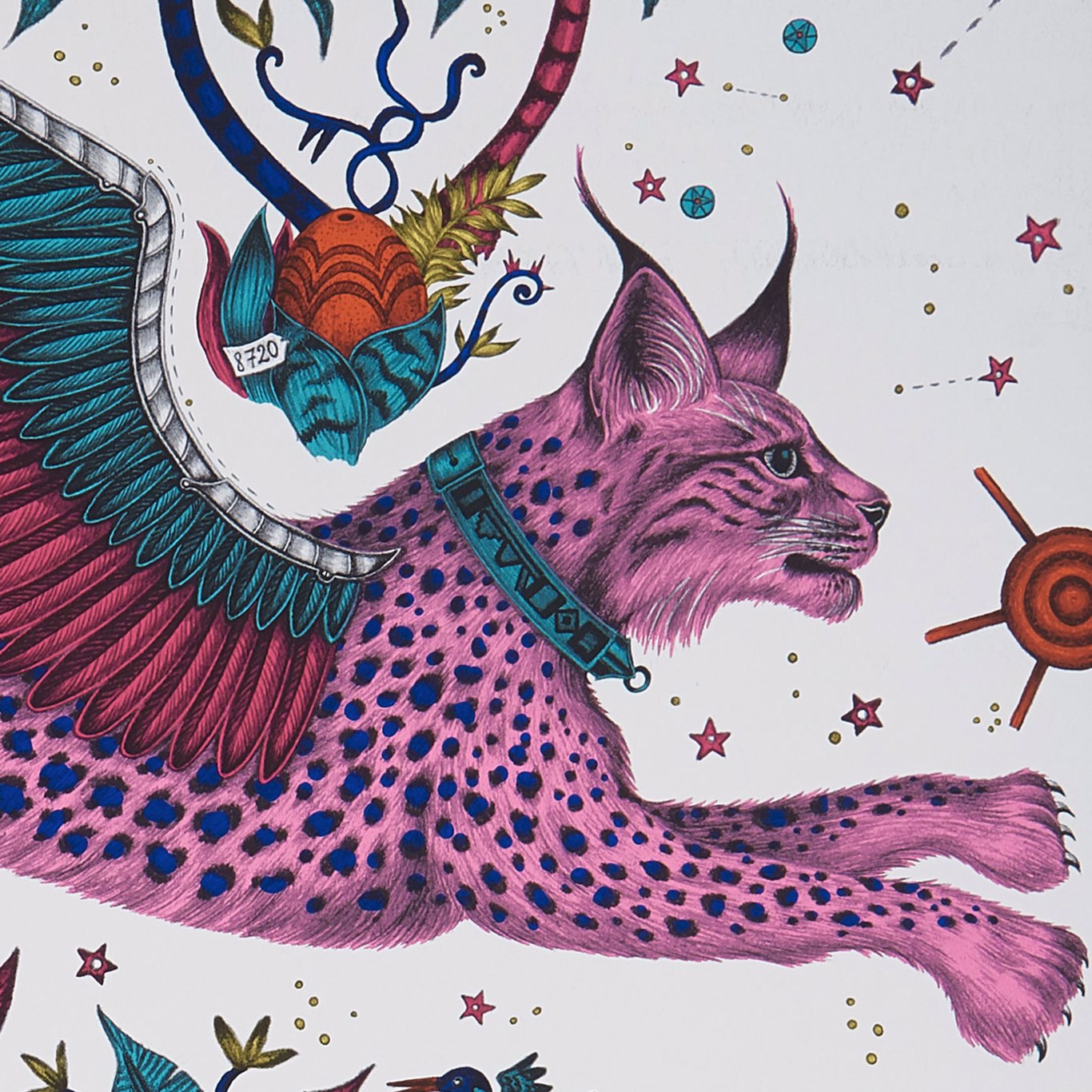 Lynx Magenta Wallpaper by EMS