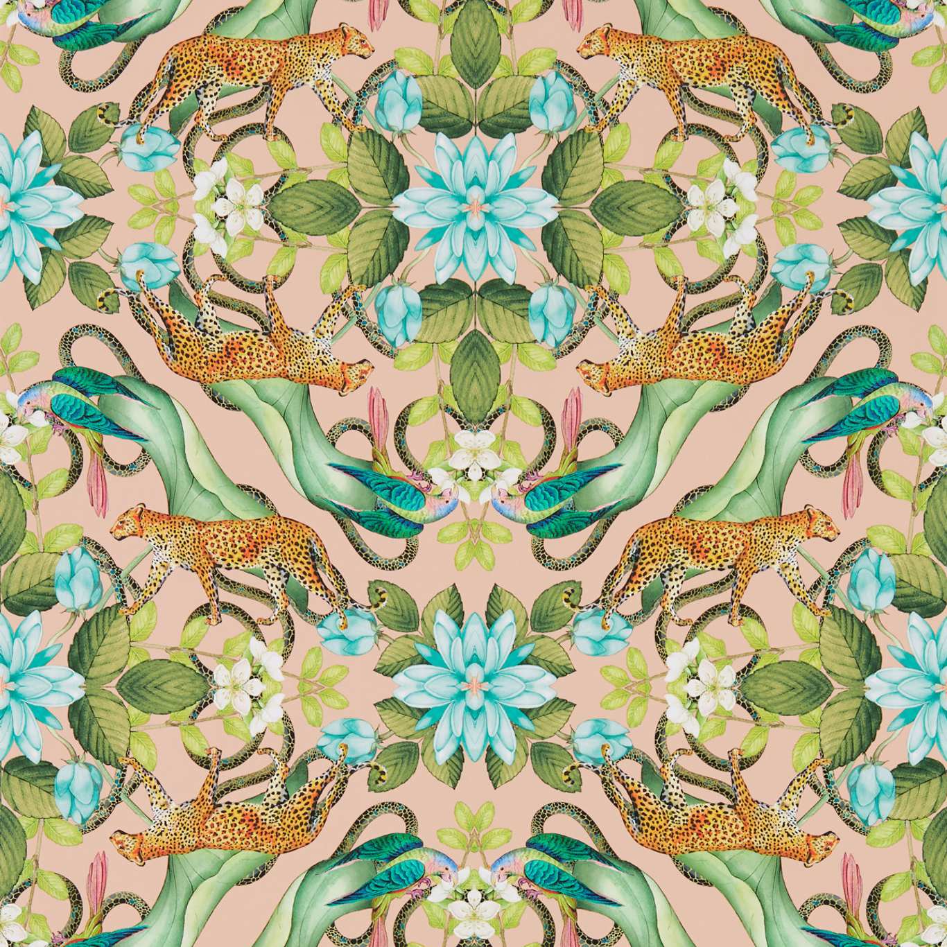 Menagerie Blush Wallpaper by WED