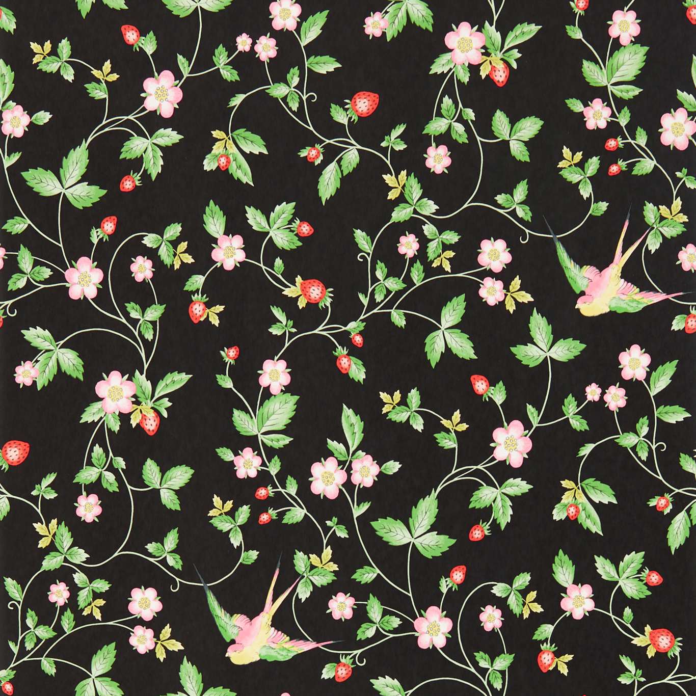 Wild Strawberry Noir Wallpaper by WED