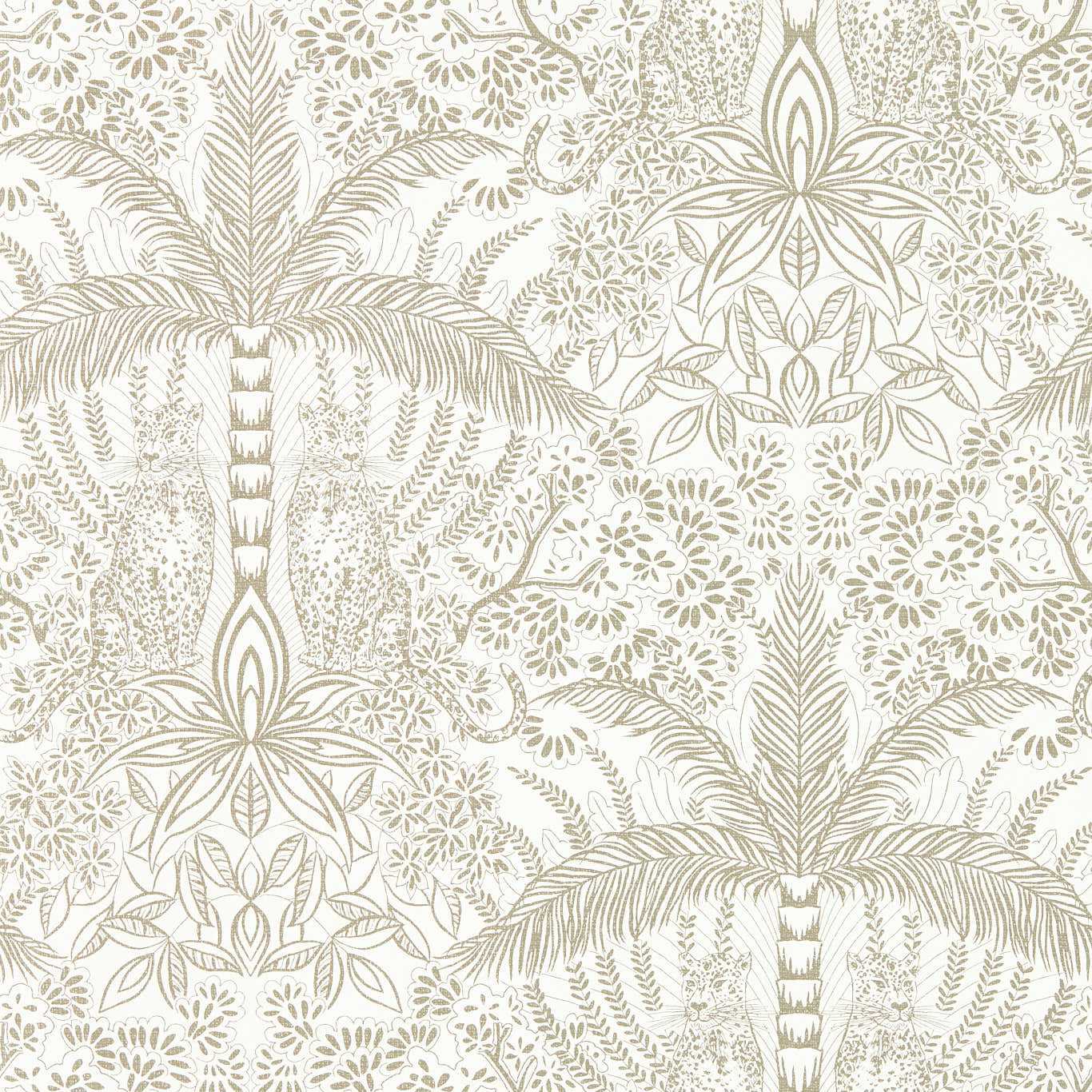Leopardo Gold/Ivory Wallpaper by CNC