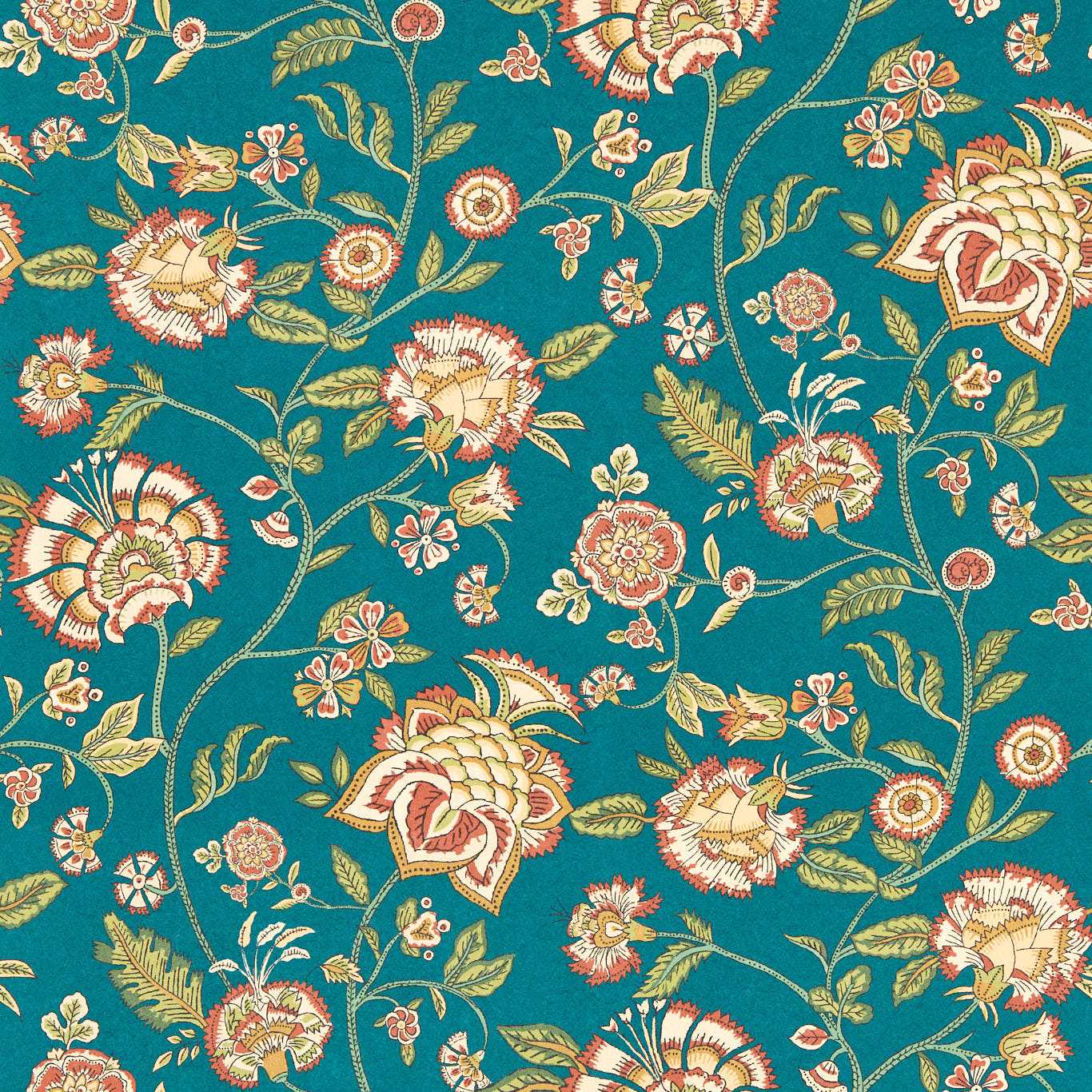 Barmeri Spice/Teal Wallpaper by CNC