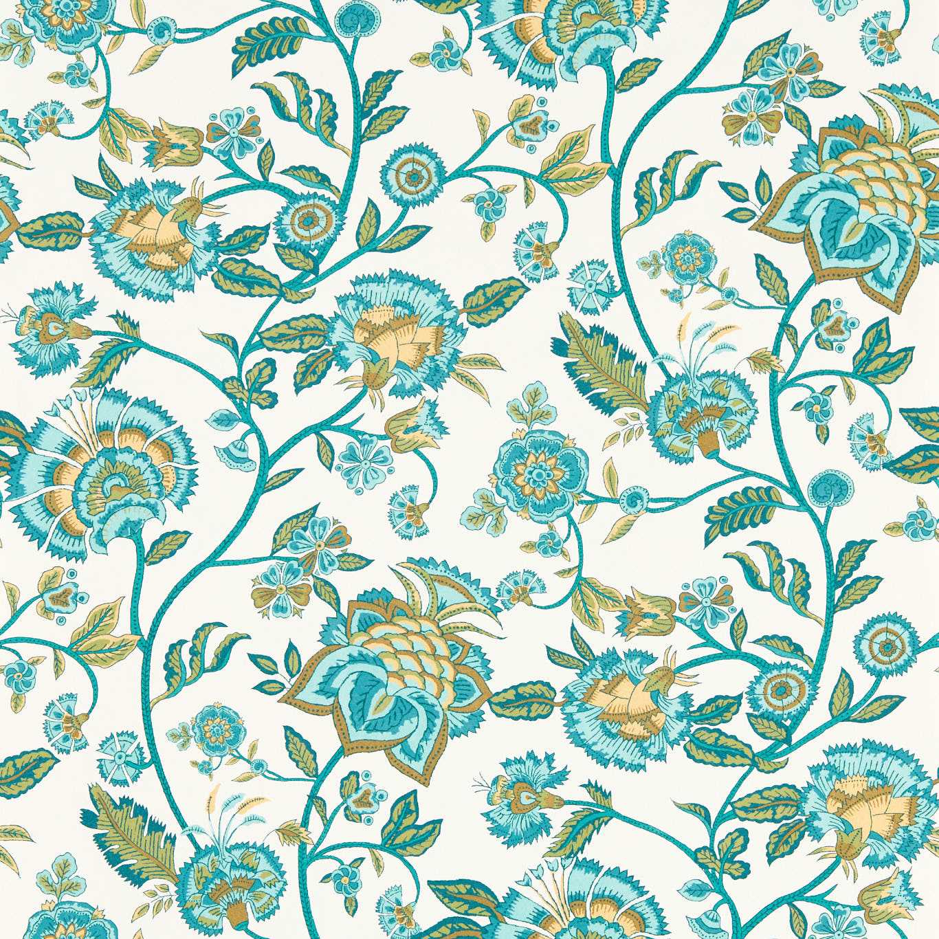 Barmeri Teal Wallpaper by CNC