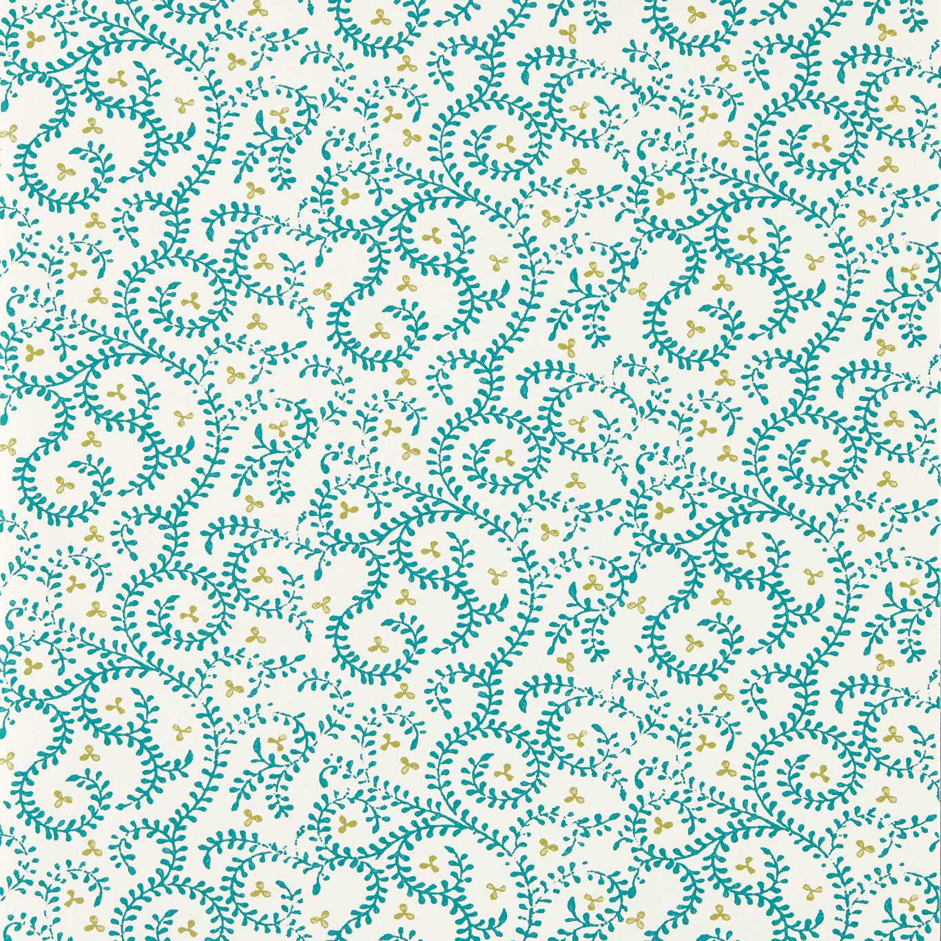 Buta Teal Wallpaper by CNC