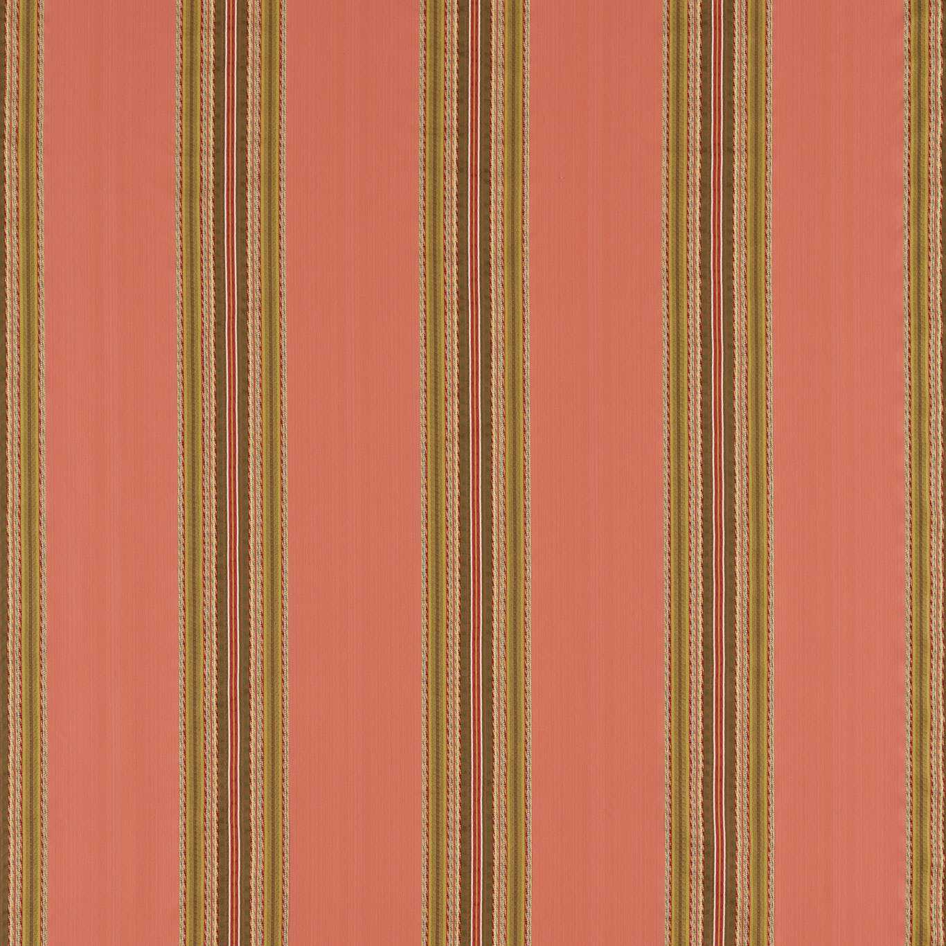 Liseré Stripe Venetian Red Fabric by ZOF