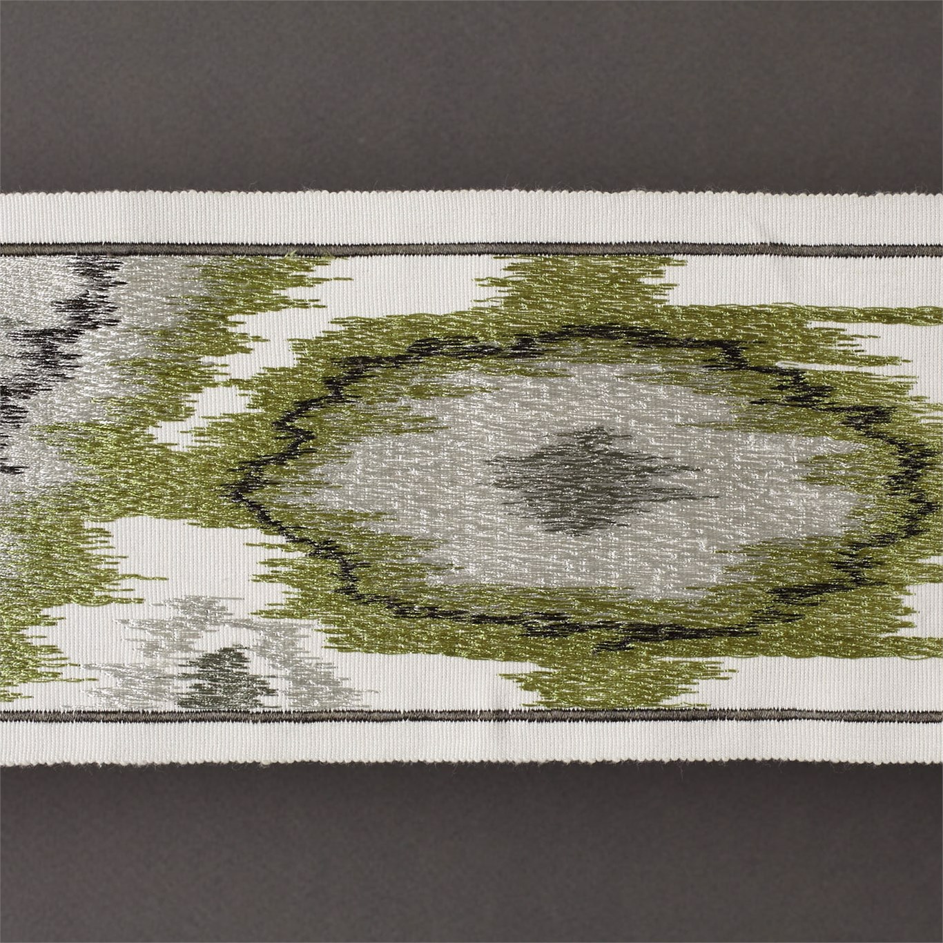 Ikat Braid Platinum / Leaf Trimmings by ZOF