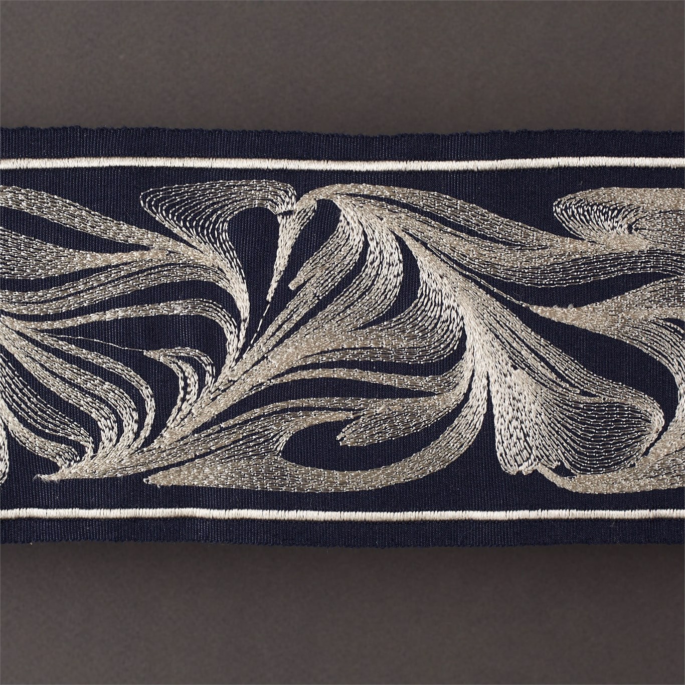 Marble Braid Indigo/Oyster Trimmings by ZOF