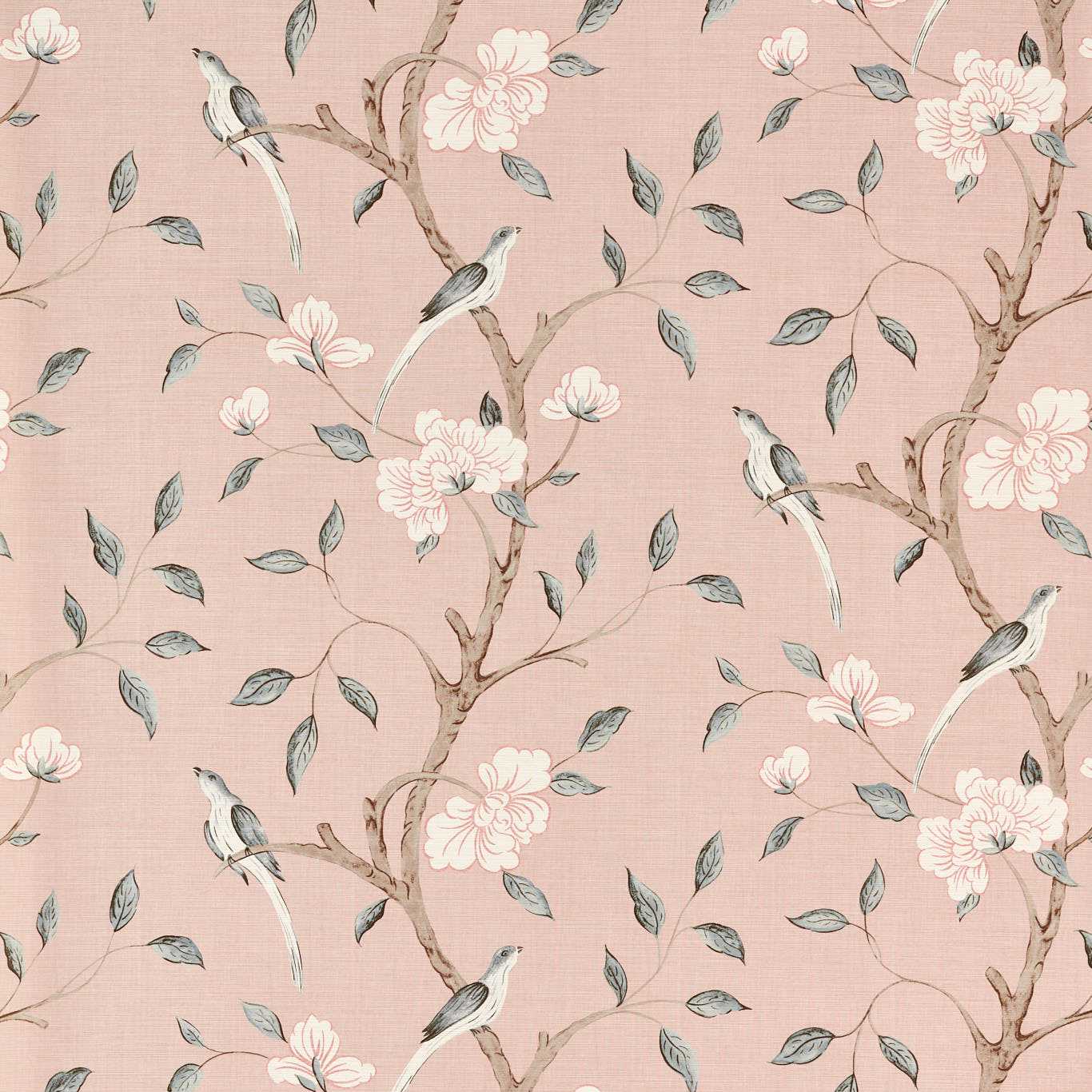 Eleonora Print Tuscan Pink Wallpaper by ZOF