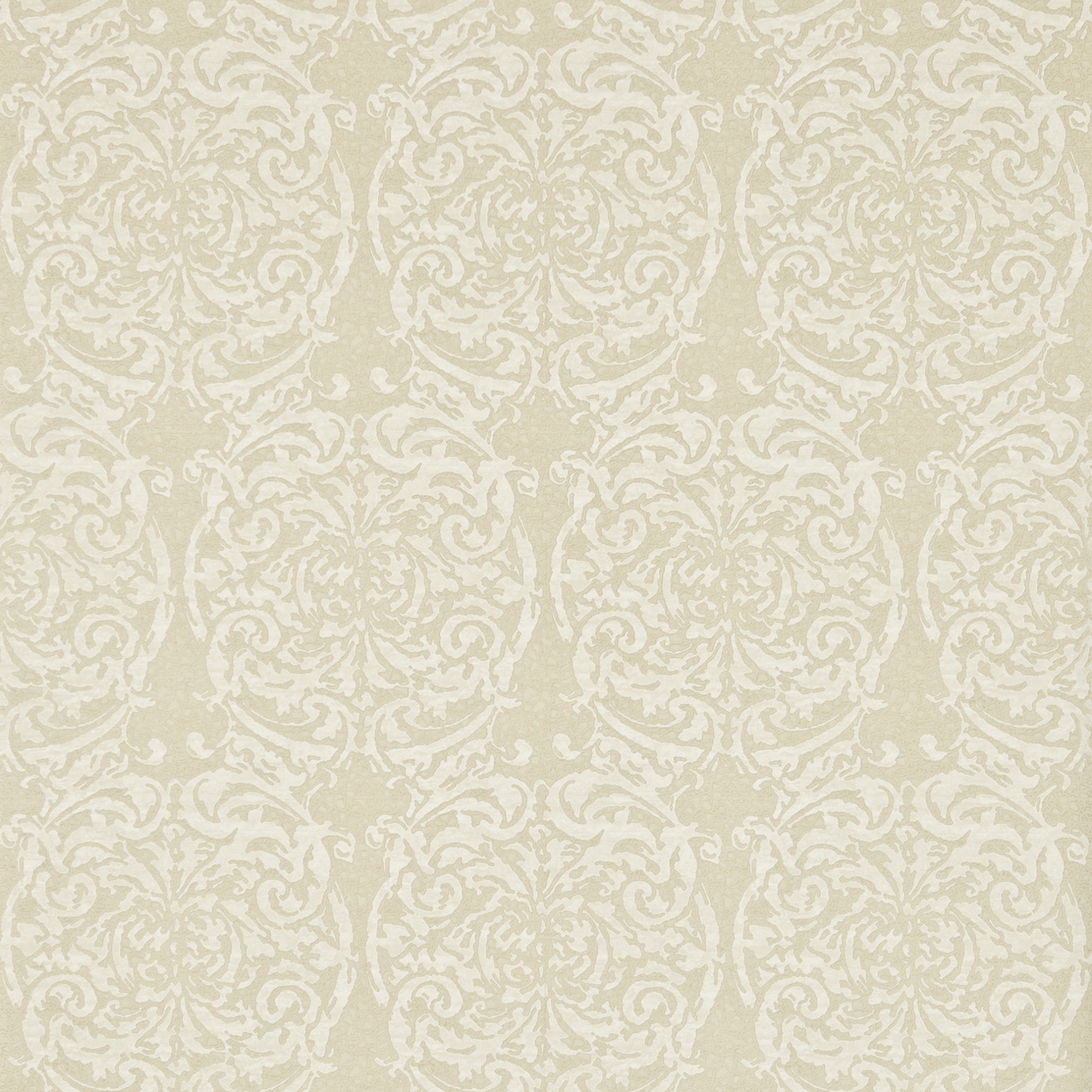 Tespi Soft Gold/ Cream Wallpaper by ZOF