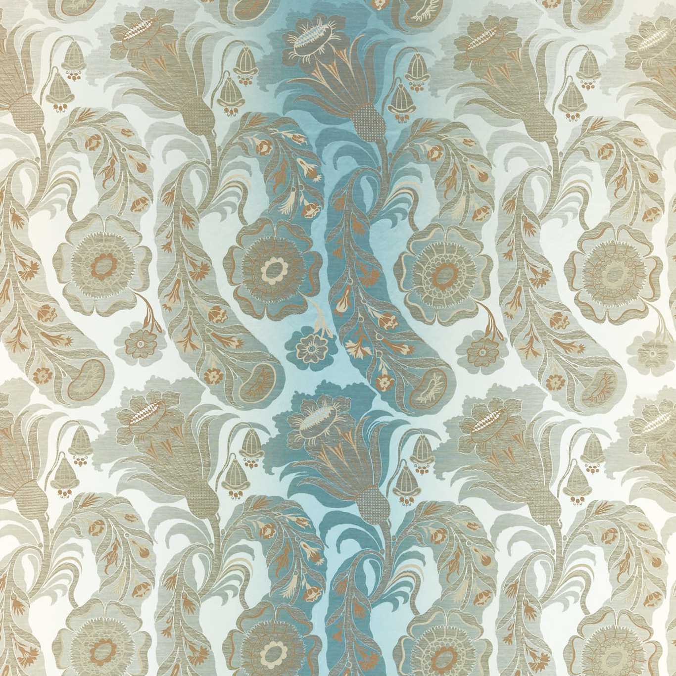Sezincote Damask La Seine Fabric by ZOF