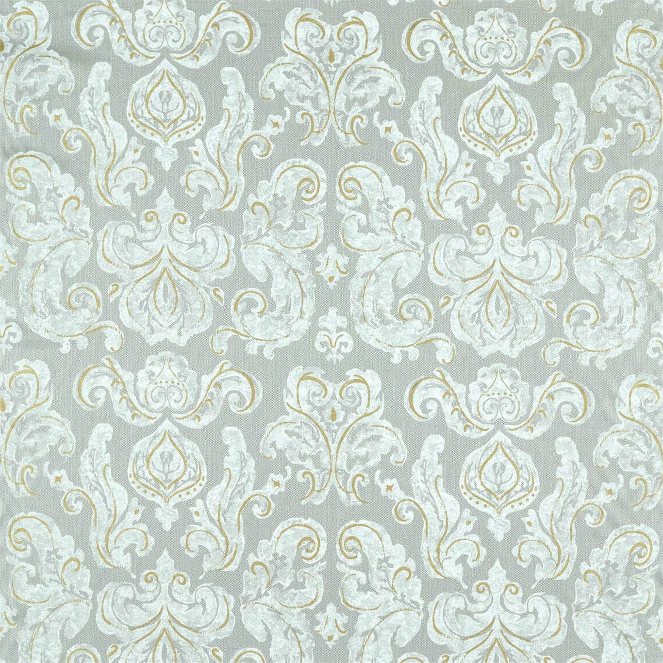 Brocatello Impasto Silver Fabric by ZOF