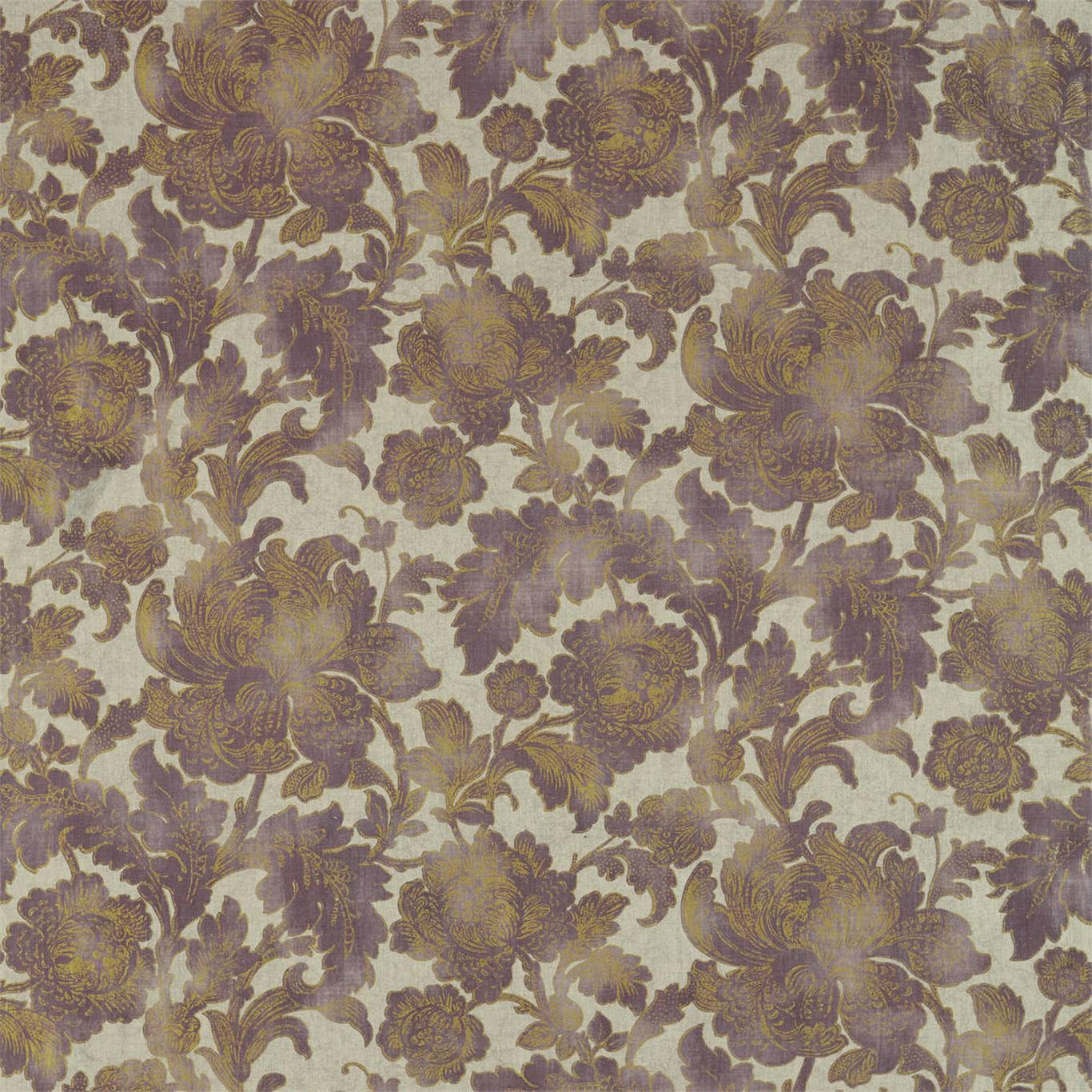 Gilded Damask Antiquary Linen Fabric by ZOF