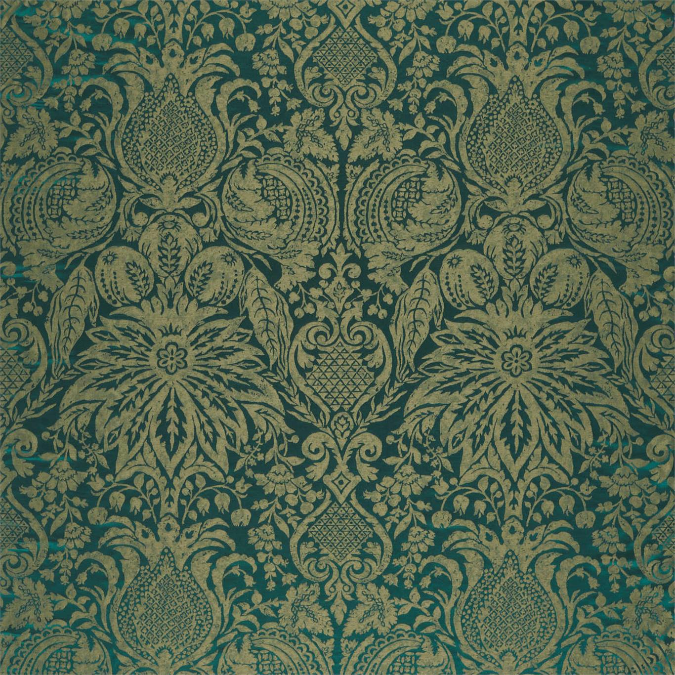 Mitford Weave Malachite Fabric by ZOF