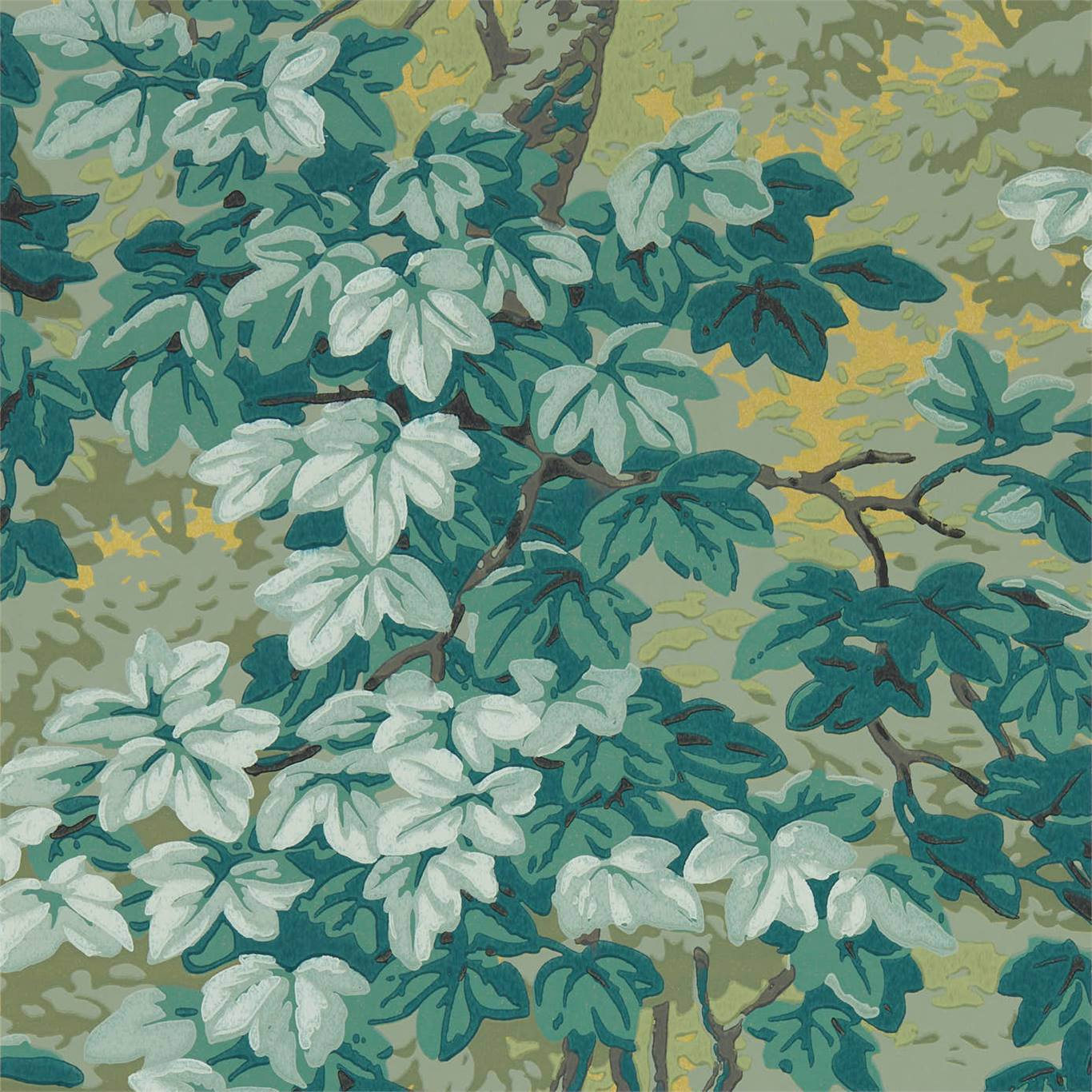 Richmond Park Evergreen Wallpaper by ZOF