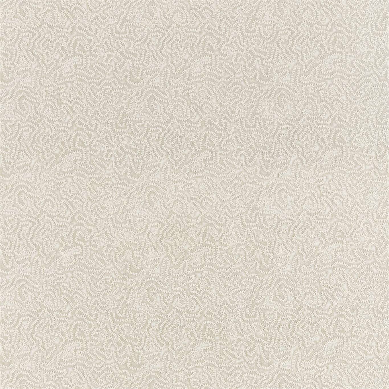 Maze Coral Platinum White Fabric by ZOF