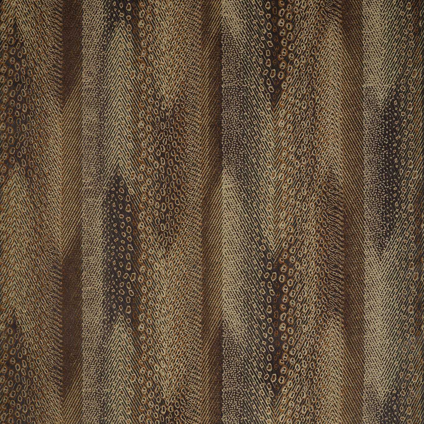 Nyala Vine Black/Gold Fabric by ZOF