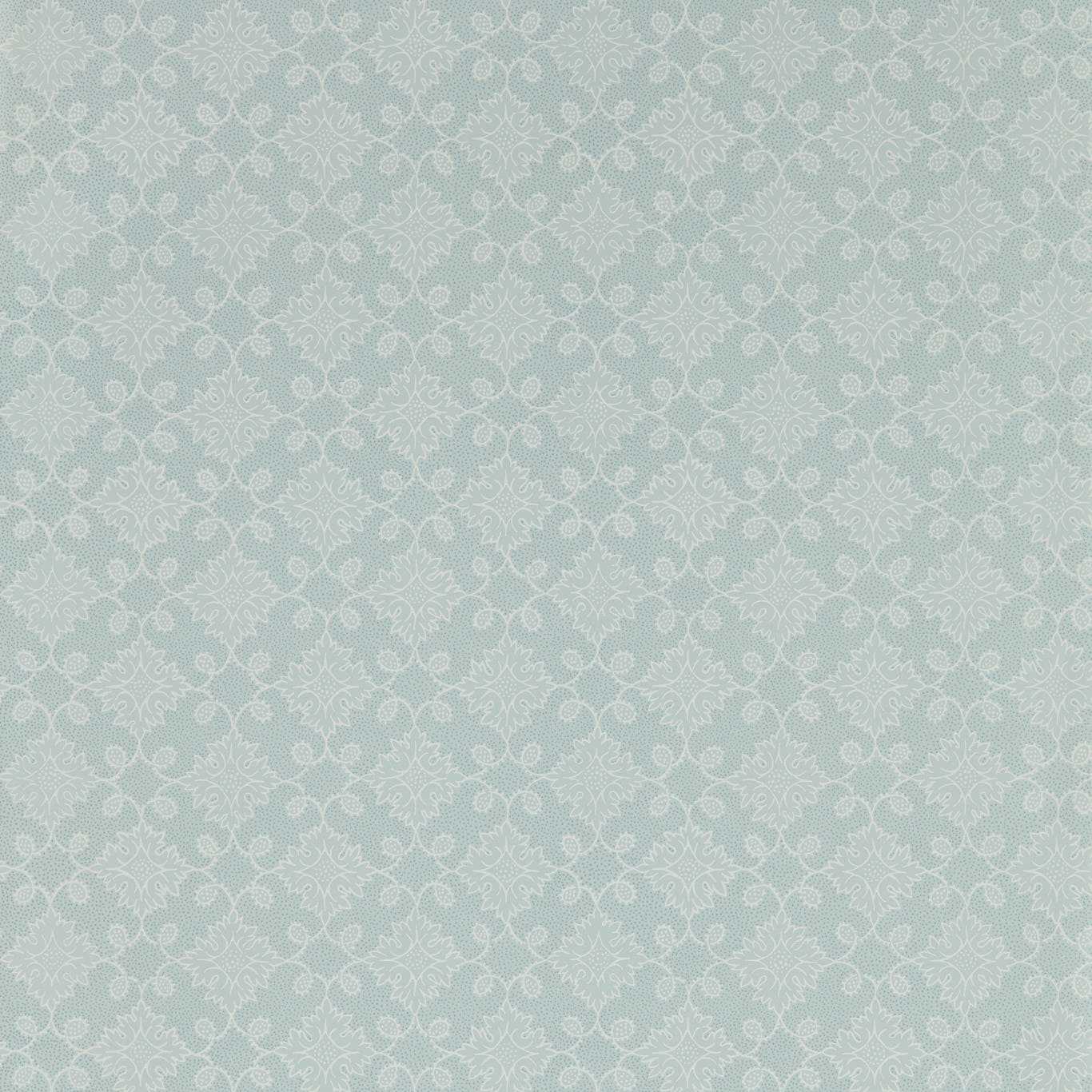 Floral Tracery Wedgwood Blue Wallpaper by ZOF