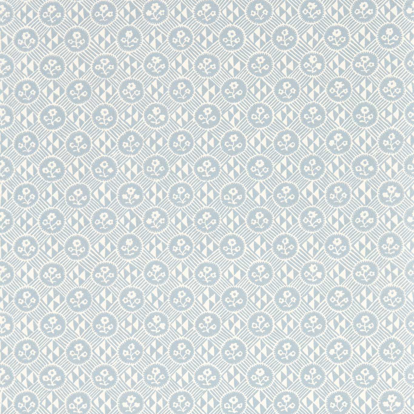 Diamonds & Flowers Shetland Wallpaper by ZOF