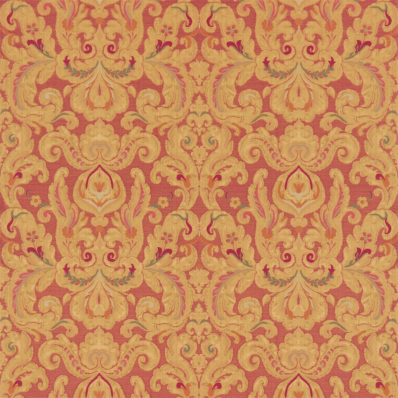 Brocatello Ciniglia Red Fabric by ZOF