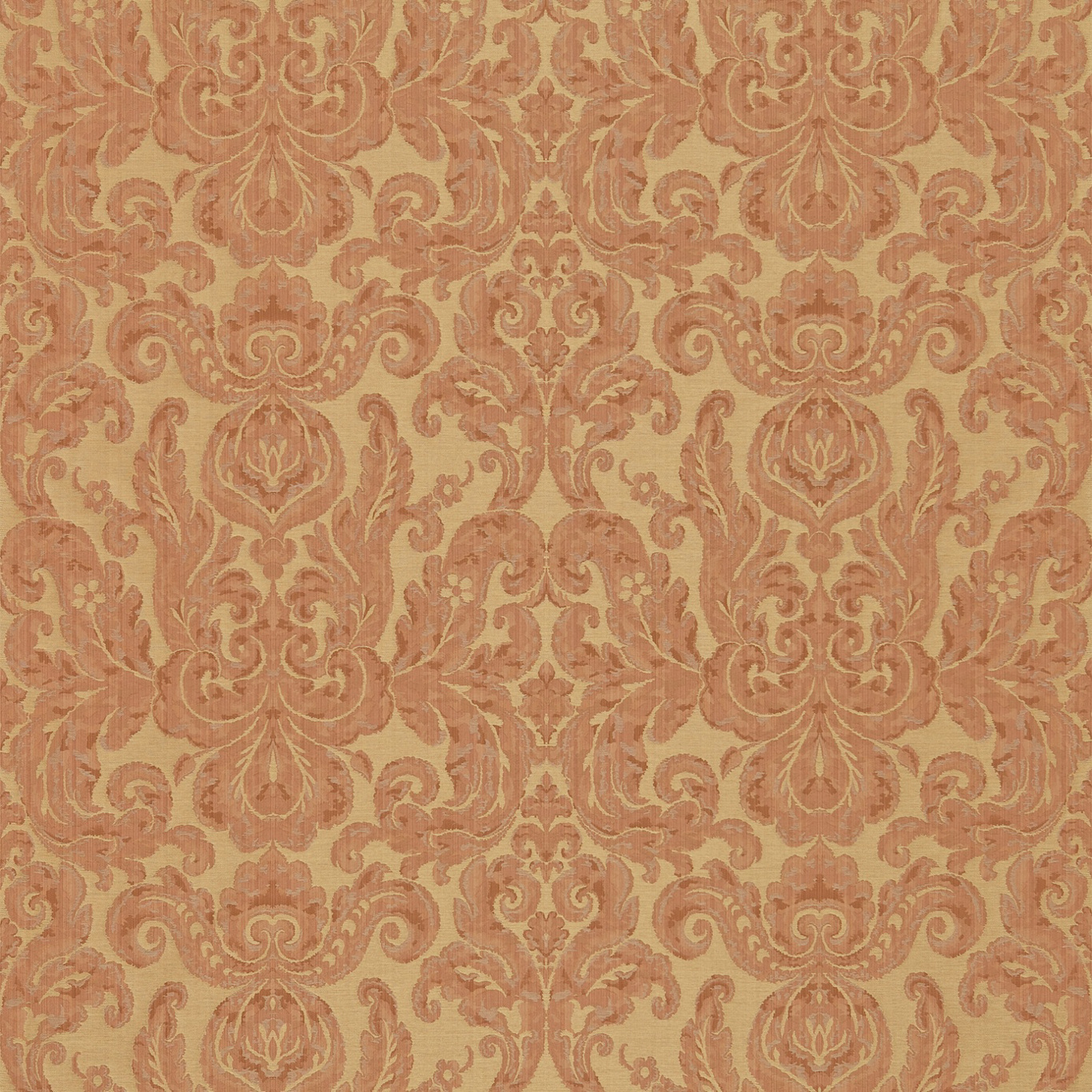 Brocatello Terracotta Fabric by ZOF