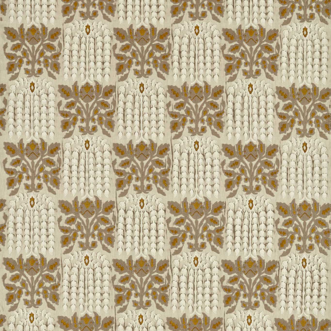 Nirvani Embroidery Antique Gold Fabric by ZOF