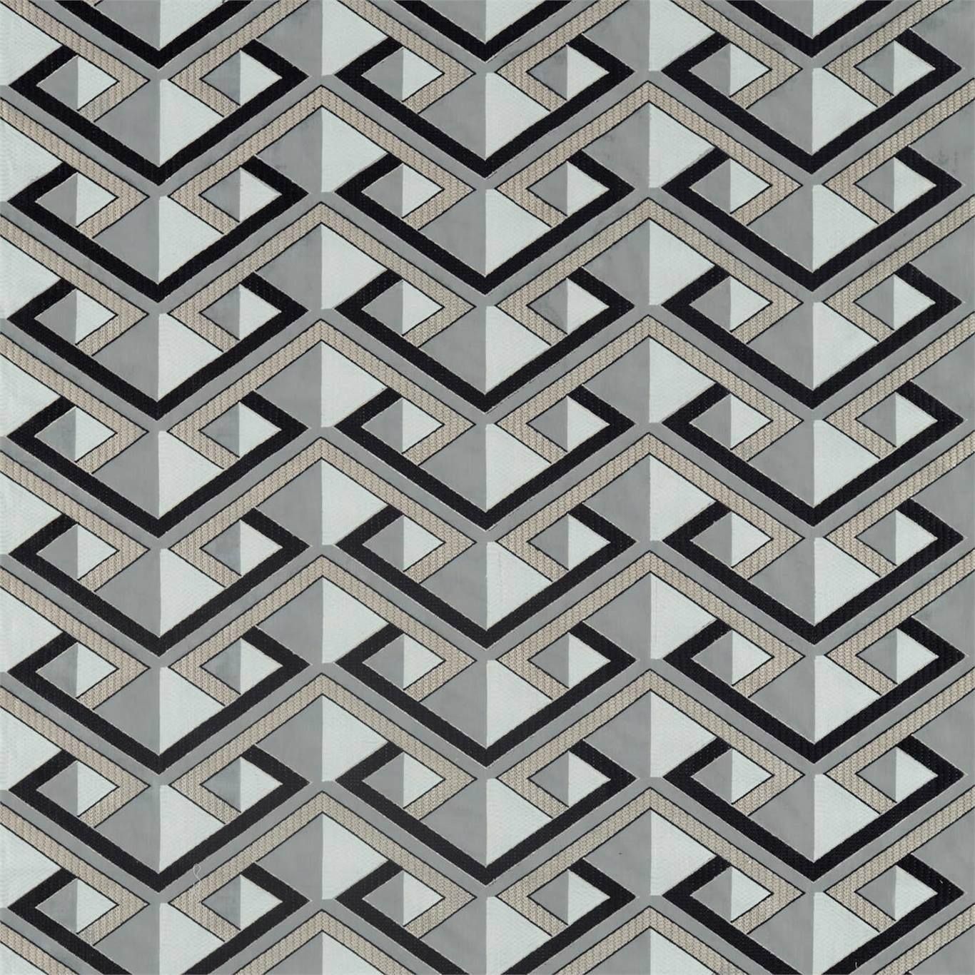 Kuba Zinc Fabric by ZOF