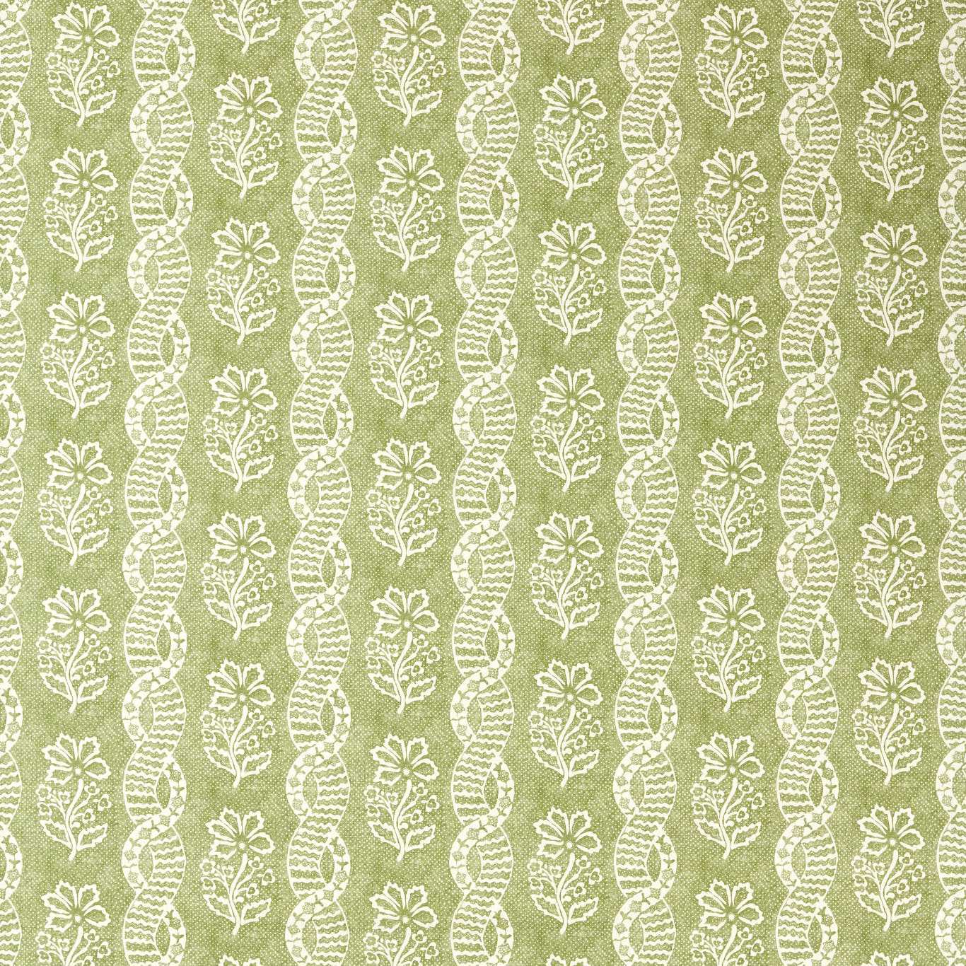 Dabu Stripe Pale Olive Fabric by ZOF