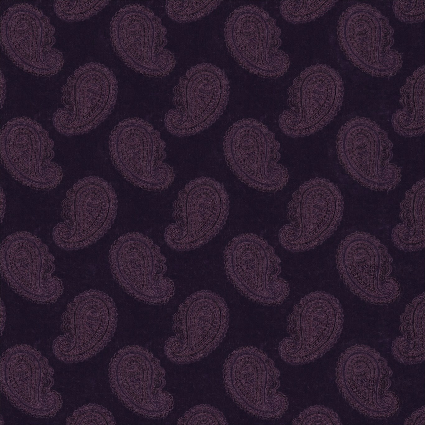 Orissa Velvet Fig Fabric by ZOF