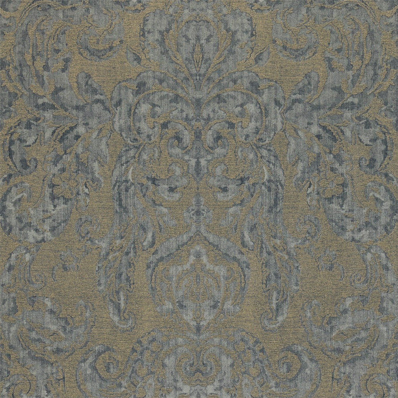 Brocatello Ink Wallpaper Zoffany by Sanderson Design