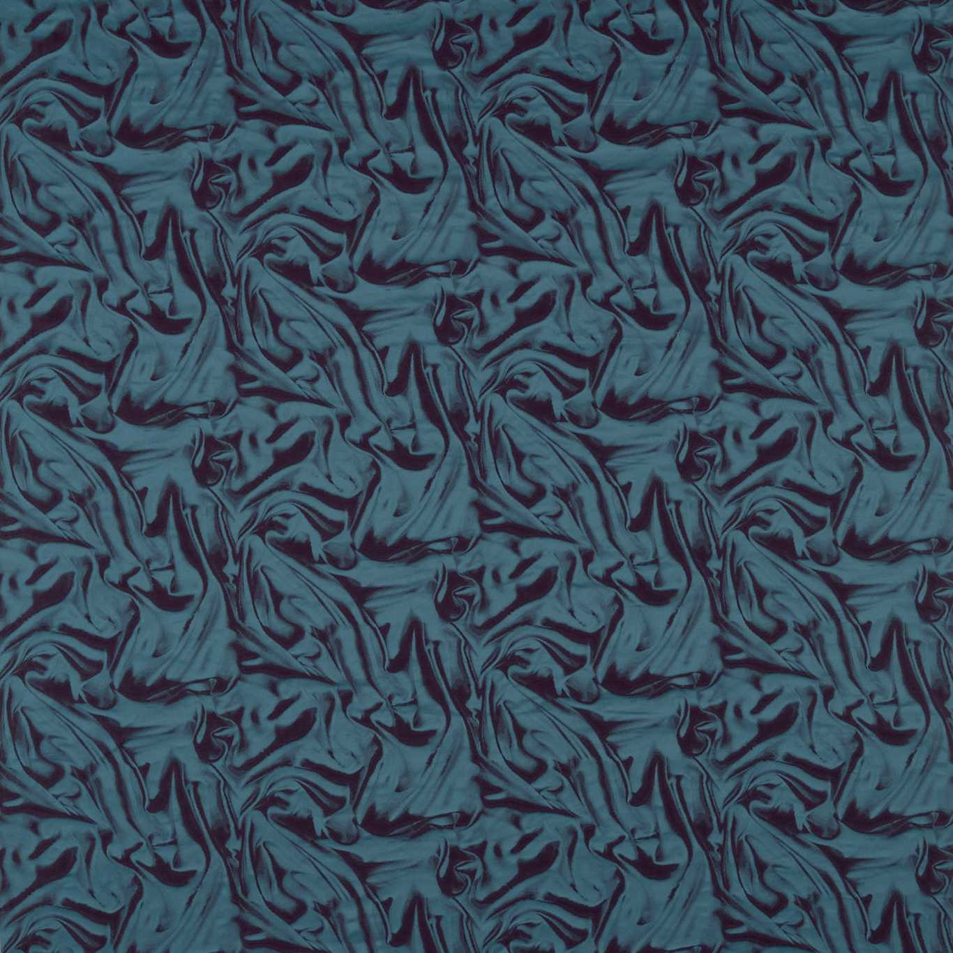 Rouche Prussian Blue Fabric by ZOF