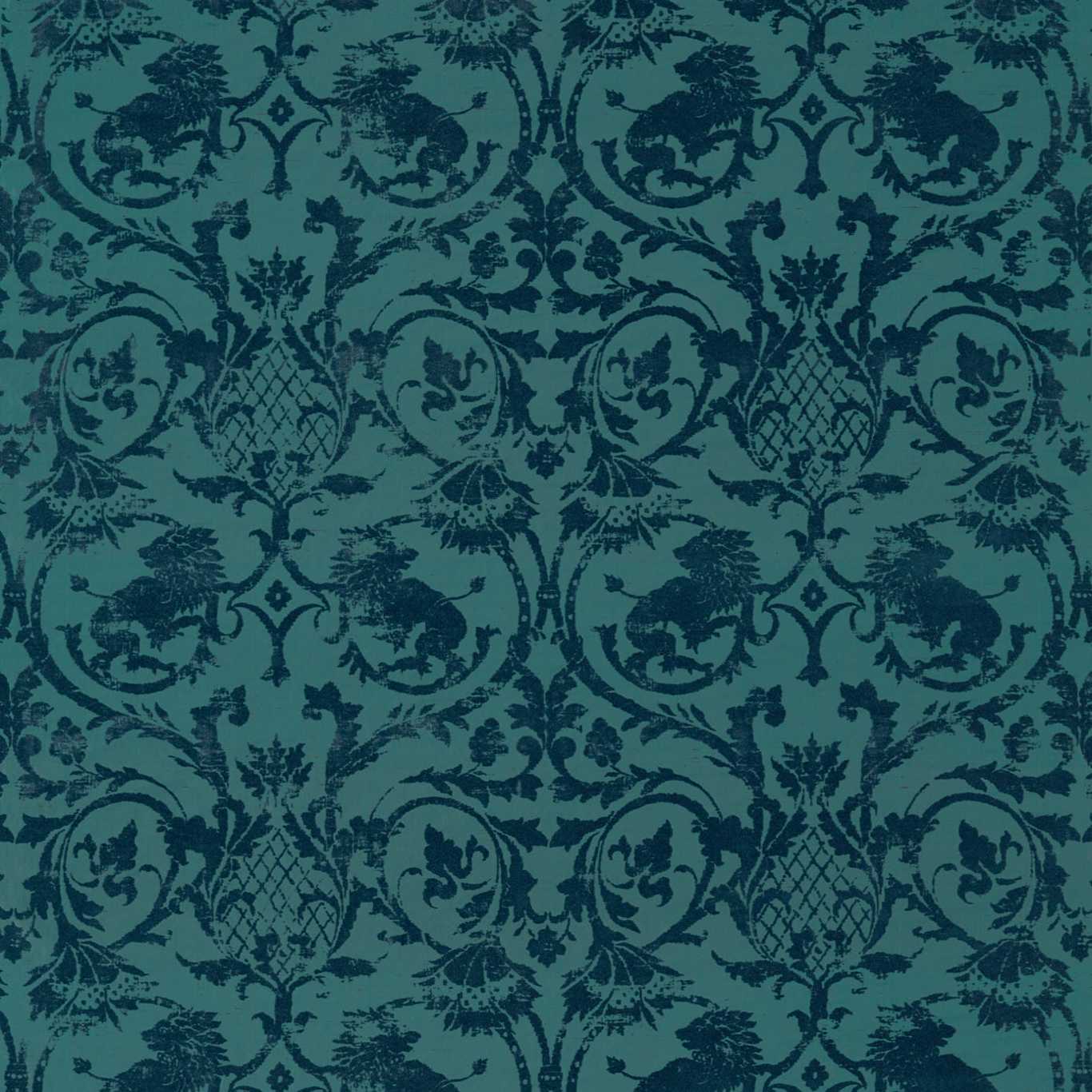 Landseer Blue Malachite Fabric by ZOF