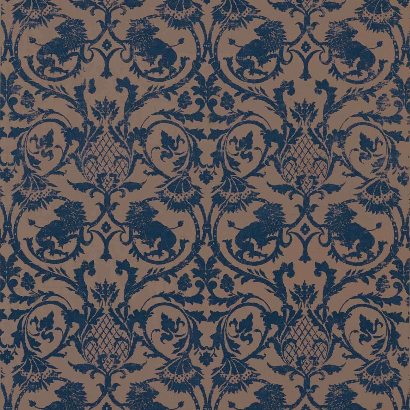 Landseer Prussian Blue Fabric by ZOF