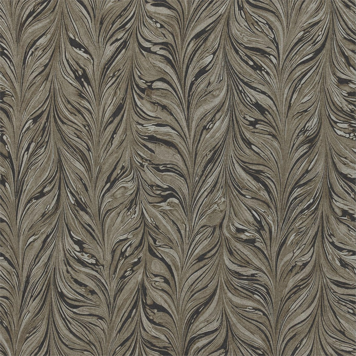 Ebru Charcoal Wallpaper by ZOF