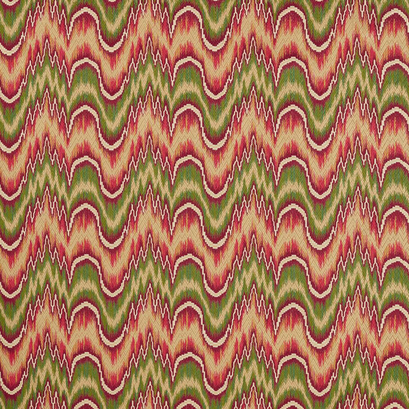 Kempshott Crimson/Evergreen Fabric by ZOF