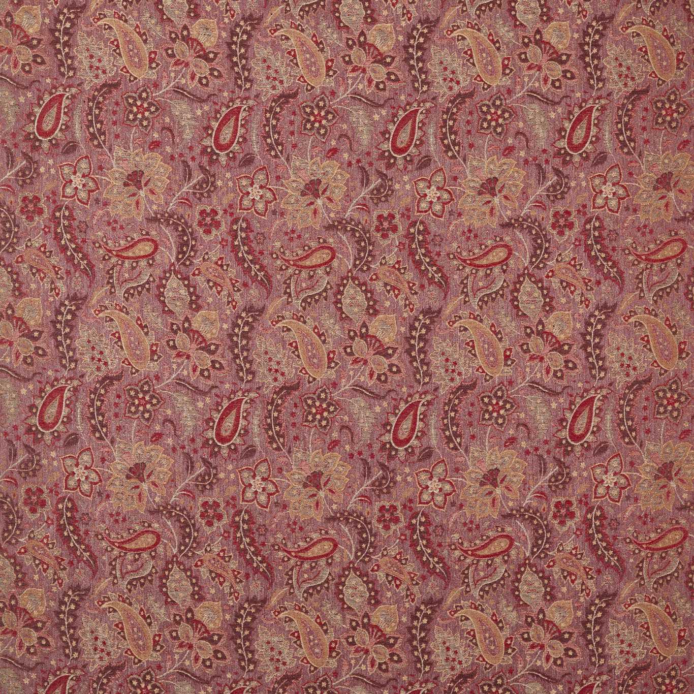 Caserta Paisley Pale Ruby Fabric by ZOF