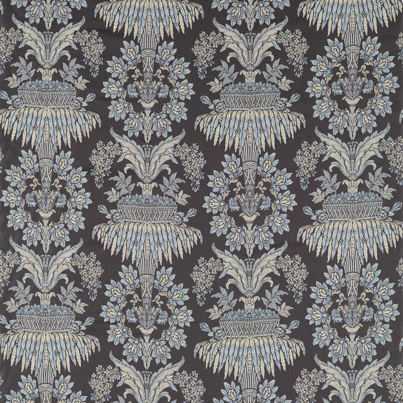 Long Gallery Brocade Quartz Grey/Rose Fabric by ZOF