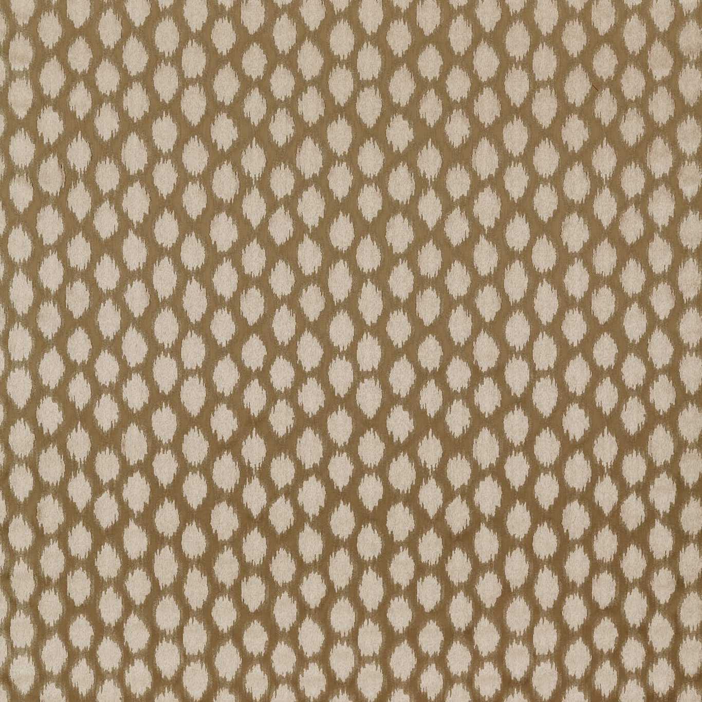 Ikat Spot Antique/Gold Fabric by ZOF