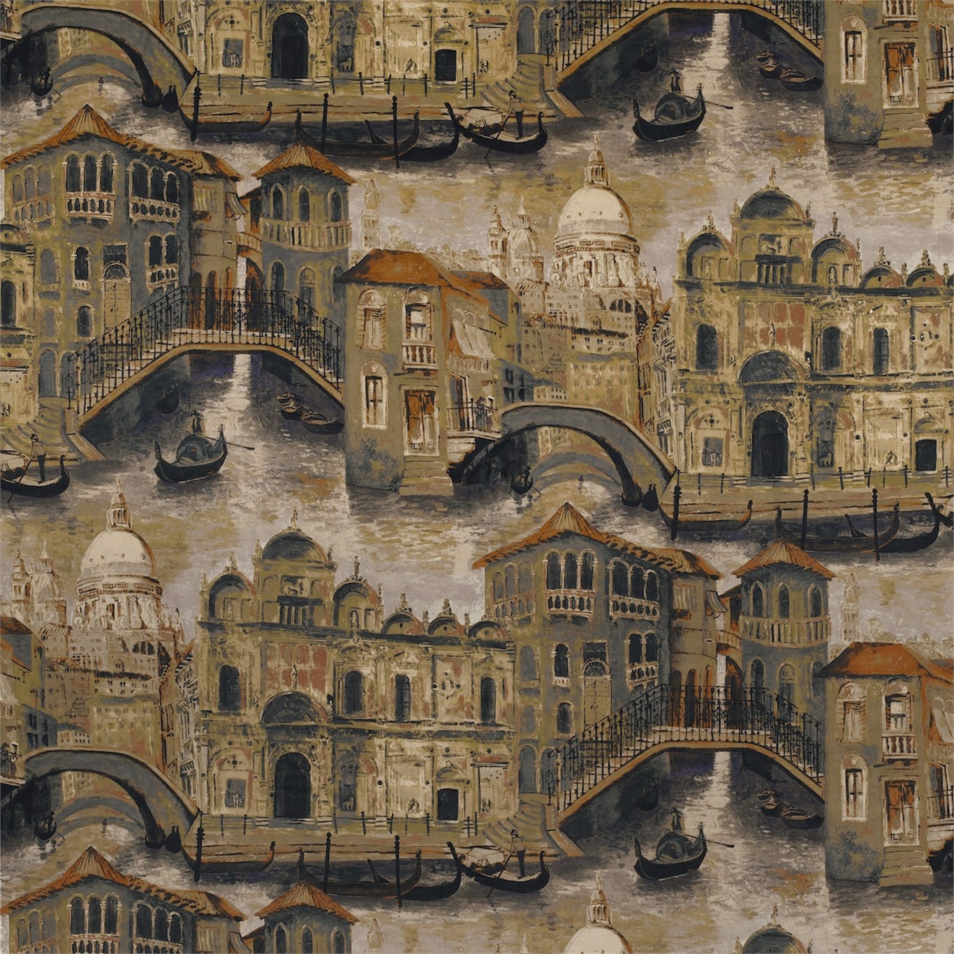 The Gondolier Twilight Fabric by ZOF