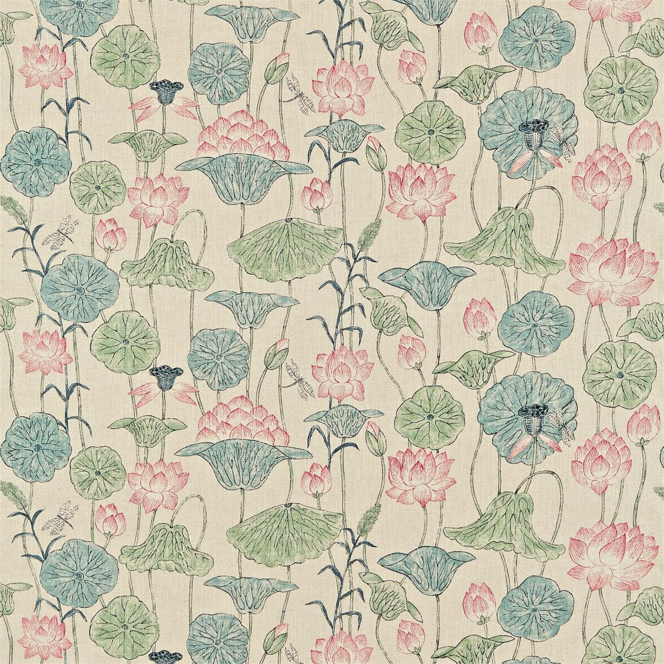 Lotus Flower Chintz Fabric by ZOF