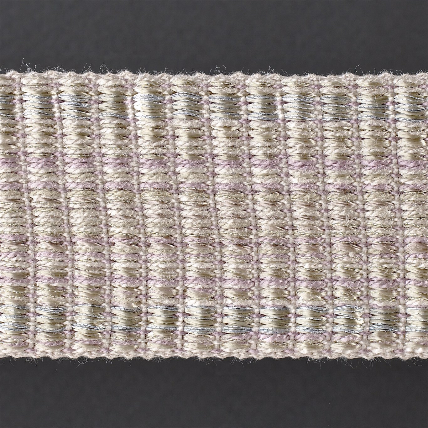 Wide Braid Rose Quartz Trimmings by ZOF