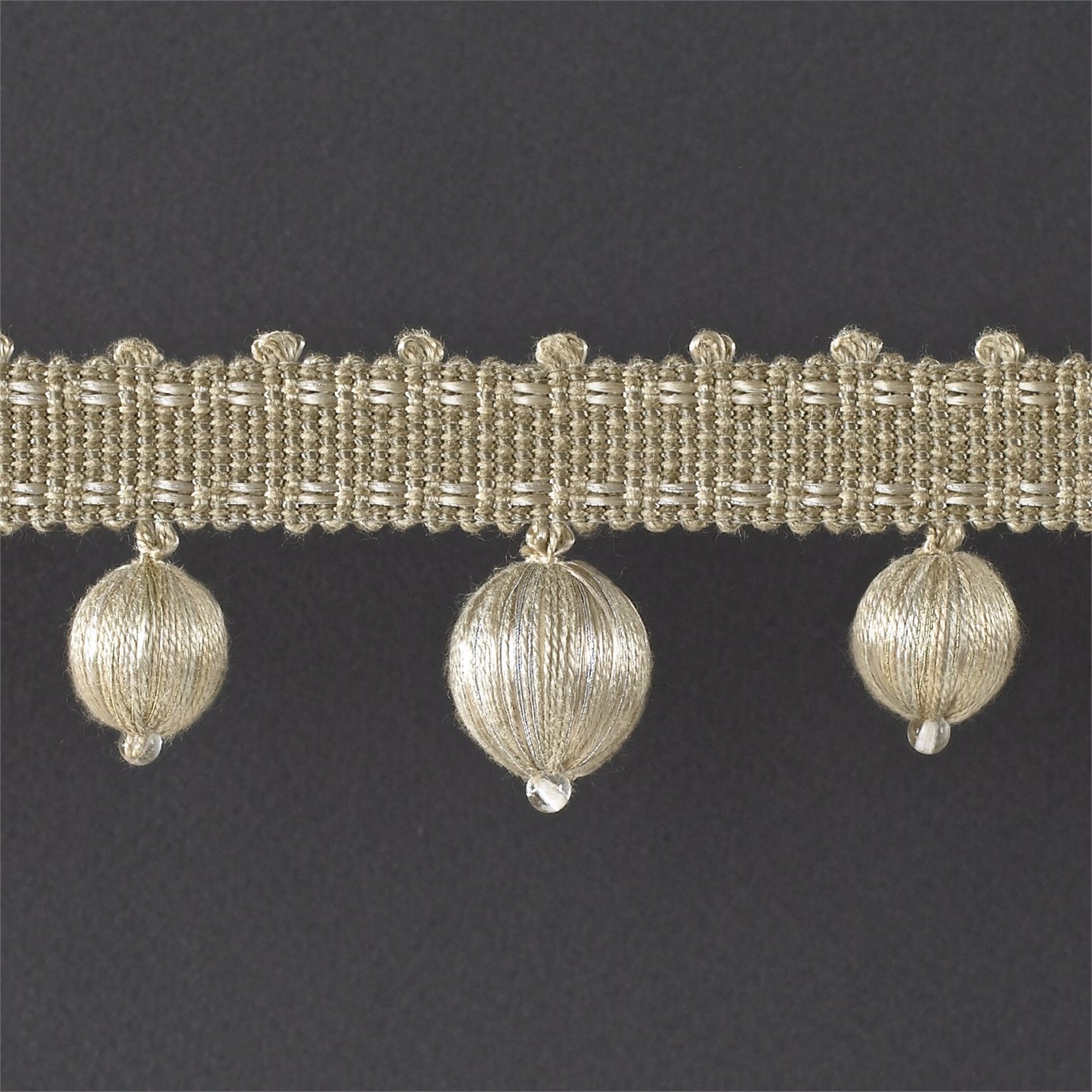 Bobble Fringe Antique Linen Trimmings by ZOF